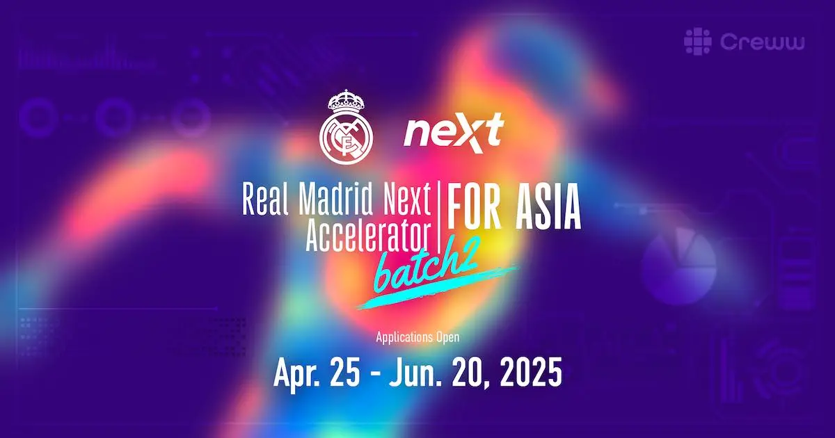 Creww株式会社とReal Madrid Nextが主催する『Real Madrid Next Accelerator for Asia』Batch 2にパートナー企業として参画します